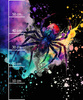 WATERCOLOR SPIDER - Paneel (60cm x 50cm) Thermo lycra