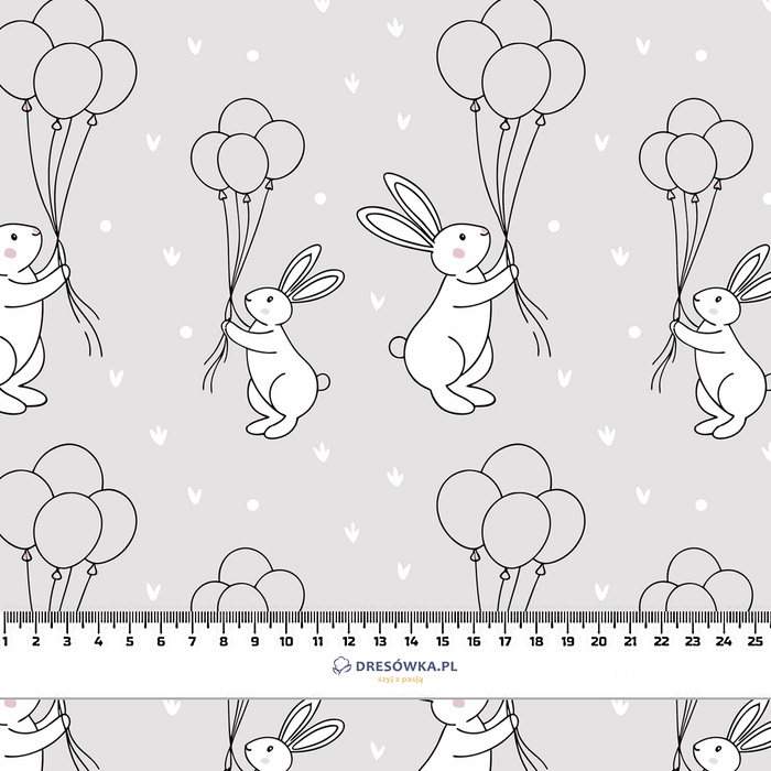 HAPPY BUNNY WZ. 7 - Polster- Velours