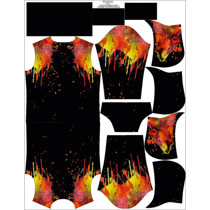 MEN’S HOODIE (COLORADO) - WOLF PAT. 2 - sewing set XS