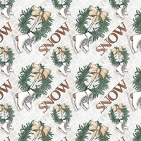 SCHLITTSCHUHE / SNOW (WINTER IN DER STADT) - Baumwoll Webware