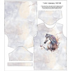 KID’S T-SHIRT - WATERCOLOR HORSE - sewing set (140/146)