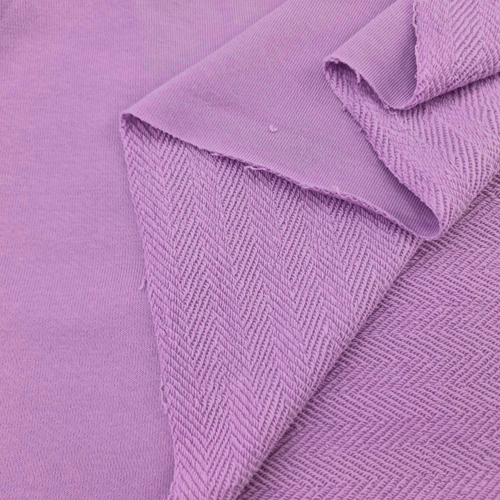 Reversible herringbone French terry - ORCHID/MR-35 (P290j)