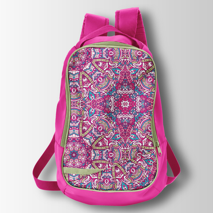 COLORFUL MANDALA pat. 3 - Slub Weave 