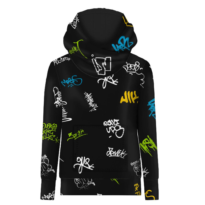 UNISEX HOODIE (HYDRA) - GRAFFITI - sewing set (134/140)