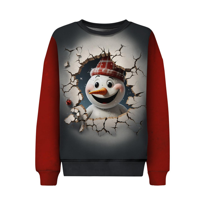 DRES DZIECIĘCY (MILAN) - HAPPY SNOWMAN - zestaw do uszycia (110/116)