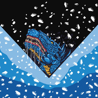 BLUE DRAGON M. 2 / schwarz - Paneel (60cm x 50cm) SINGLE JERSEY ITY