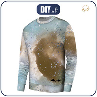 MEN’S SWEATSHIRT (OREGON) BASIC - ENCHANTED CLOUDS (ENCHANTED NIGHT) - sewing set XXL