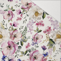 PASTEL FLOWERS WZ. 21 - Hydrophobic brushed knit