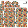 KLEID "CARMEN" - FLOWERS ms.38 - Krepp XL