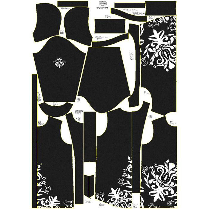 DAMENPARKA (ANNA) - DAMASCO KONTUR / schwarz - Softshell XL