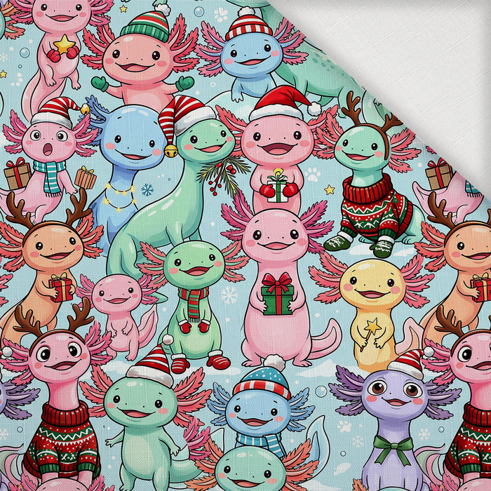 CHRISTMAS AXOLOTL - Webware für Tischdecken