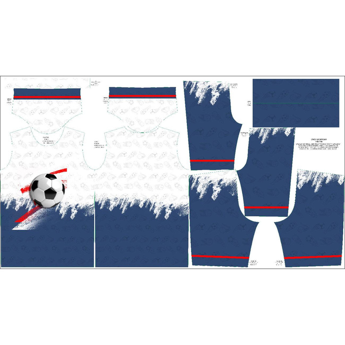 Children's sport outfit "PELE" - FOOTBALL pat. 1 - sewing set 