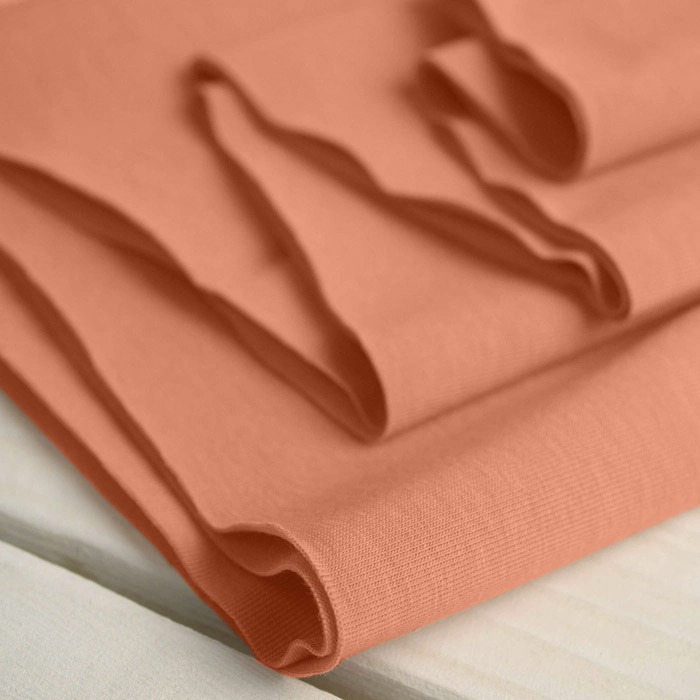 Single Jersey mit Elasthan TE210 - PAPAYA ORANGE (D-108)