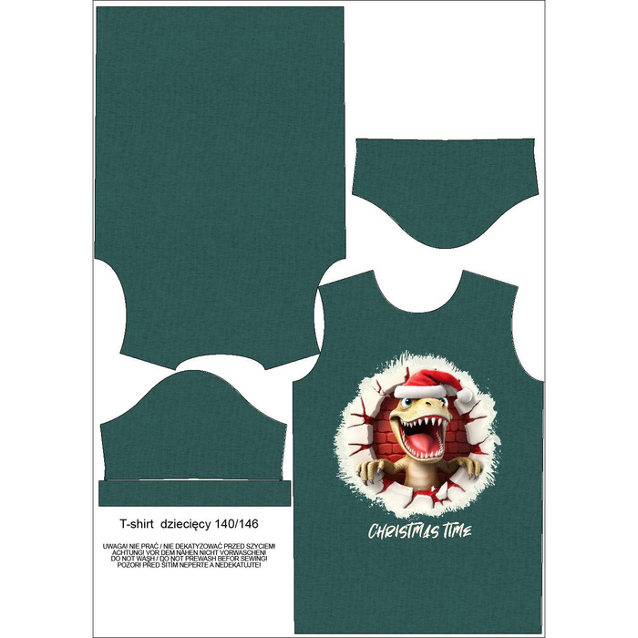 KINDER T-SHIRT - HAPPY DINO - Nähset (128/134)