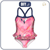 Girl's swimsuit - PINK FLAMINGOS 122-128