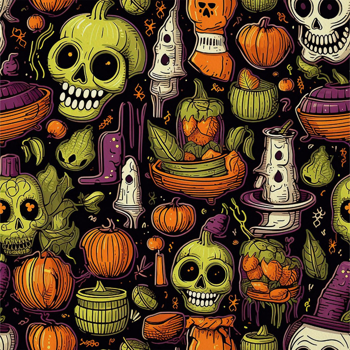 HALLOWEEN wz.12 - Hydrofobní česaná teplákovina