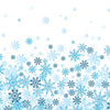 SNOWFLAKES / blue - Paneel Sommersweat 