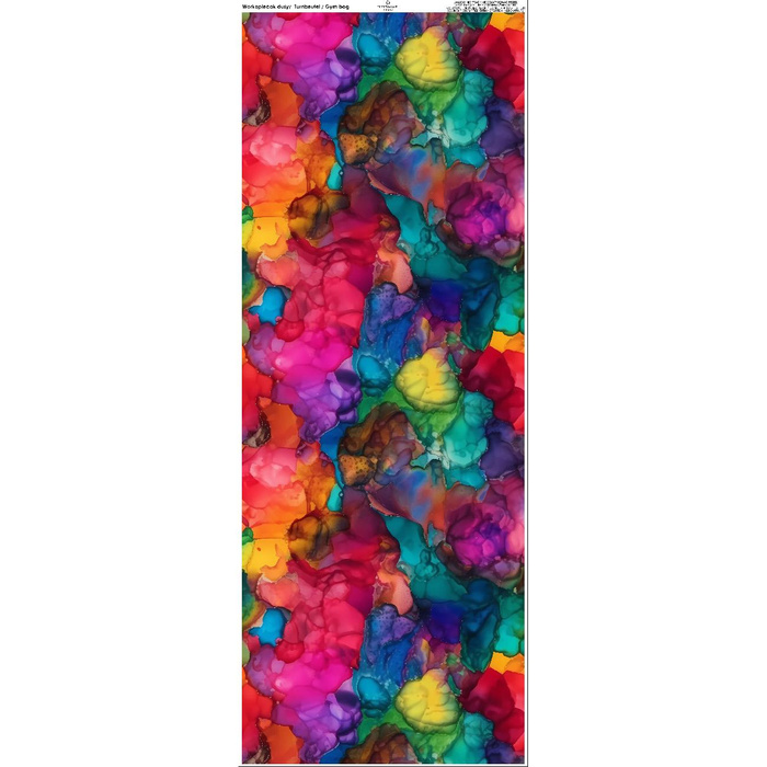 TURNBEUTEL - ALCOHOL INK M. 5 - groß