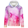CLASSIC WOMEN’S HOODIE (POLA) - WATERCOLOR GALAXY PAT. 5 - looped knit fabric - XL
