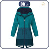 WOMEN'S PARKA (ANNA) - BLUE TRIO - sewing set XXL