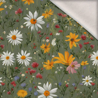 FLOWERS MEADOW WZ. 3 - Wintersweat angeraut mit Elastan ITY