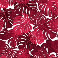 MONSTERA 2.0 / viva magenta - Viskose Jersey