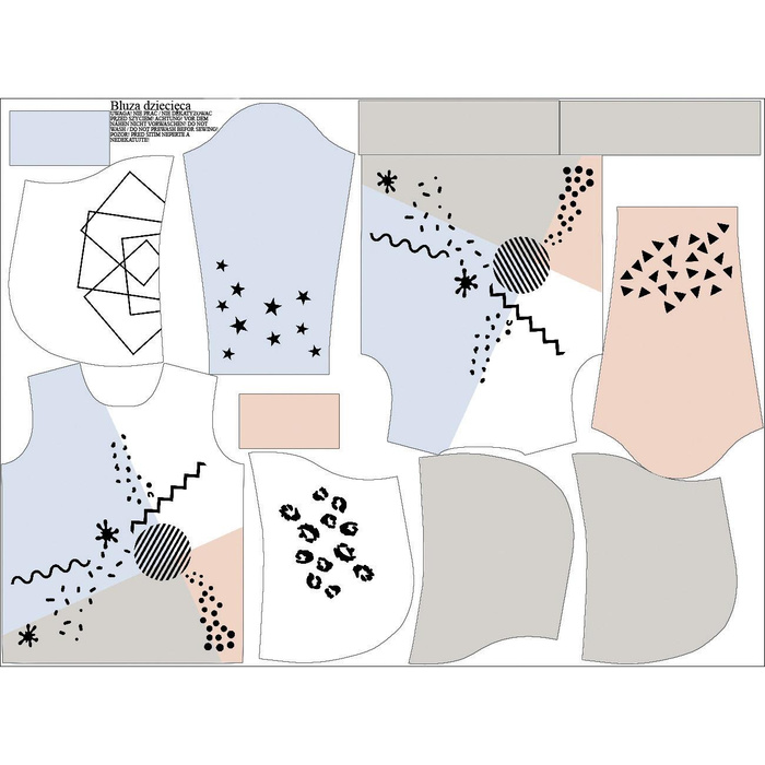DĚTSKÁ MIKINA S KAPUCÍ (ALEX) - COLOR BLOCK vz. 3 - teplákovina 146/152