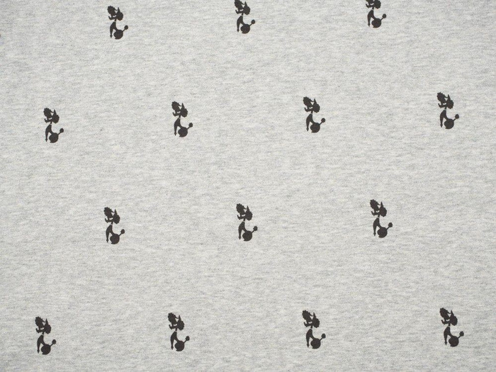 PUDEL (MINIMAL) / M-01 melange hellgrau - Single Jersey TE210