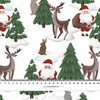 SANTA CLAUS  AND DEERS (IN THE SANTA CLAUS FOREST)- Upholstery velour 