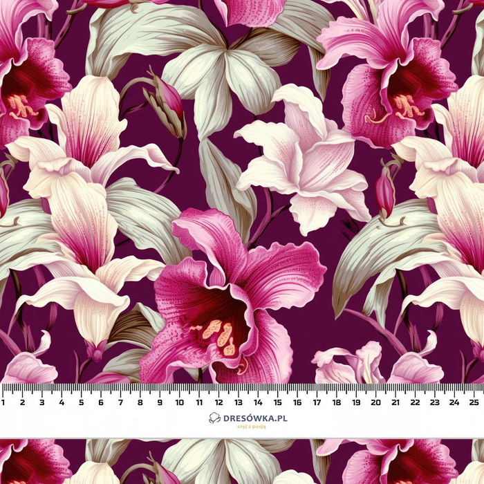 EXOTIC ORCHIDS VZ. 8- single jersey s elastanem ITY