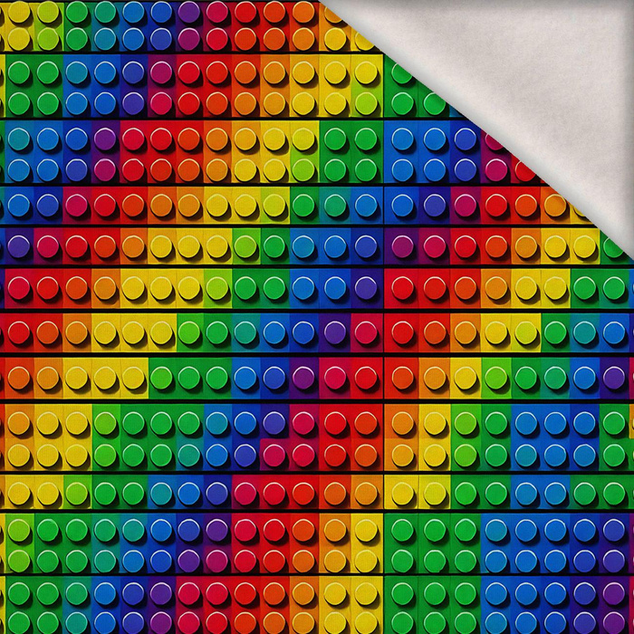 NEON BLOCKS WZ.2 - teplákovina počesaná s elastanem ITY