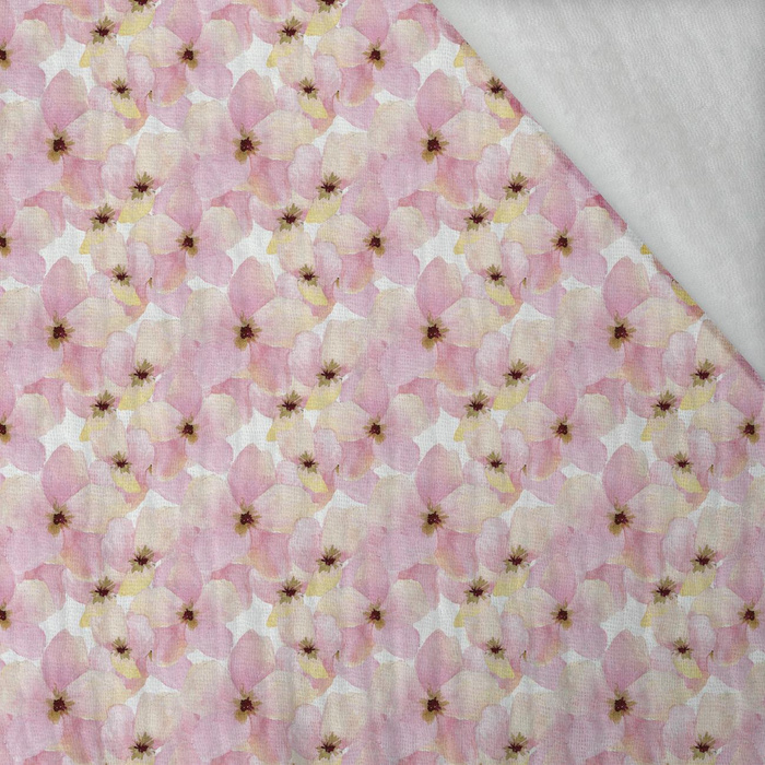 PINK FLOWERS (IN THE MEADOW) - Cotton muslin