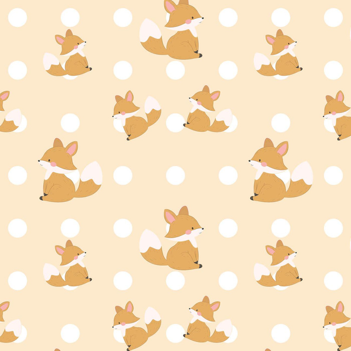 FOXES / polka dots - softshell