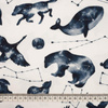 ANIMALS MIX (GALACTIC ANIMALS) / white - Waterproof woven fabric