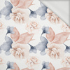 RETRO FLOWERS WZ. 3 - looped knit fabric