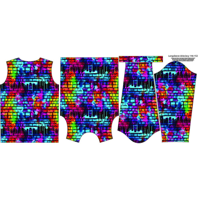 LONGSLEEVE - STREET GRAFFITI WZ.3 - Nähset (134/140)