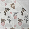 ANIMALS IN CLOUDS pat. 1 - Cotton muslin