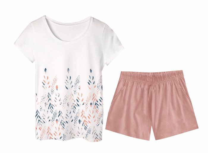 PAJAMAS-T-SHIRT - LEAVES pat. 3 - S