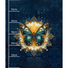 ANIMALS MANDALA wz.13 - panel (60cm x 50cm) brushed knitwear with elastane ITY