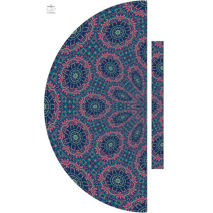 COLORFUL MANDALA pat. 4 - skirt panel "MAXI"