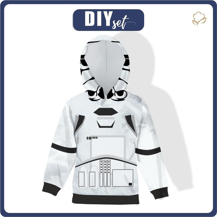STORMTROOPER’S HOODIE - looped knit fabric (110/116)