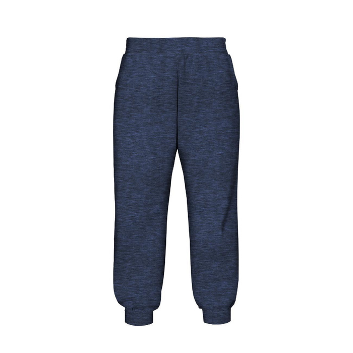 MELANGE NAVY - Hydrophobic brushed knit