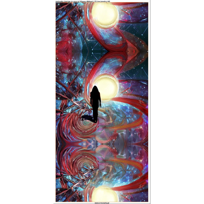 PODUSZKA 45X45 - UNIVERSE - Panama 220g - panel przód + tył