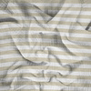 STRIPES 1x1 - acid ecru / acid beige - Cotton muslin