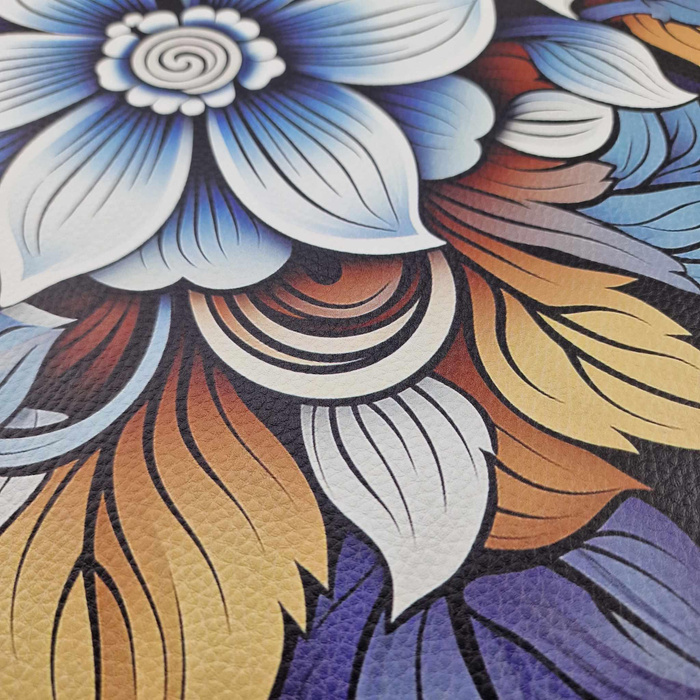 BOUQUET OF FLOWERS WZ.2 (46 cm x 50 cm) - thick pressed leatherette