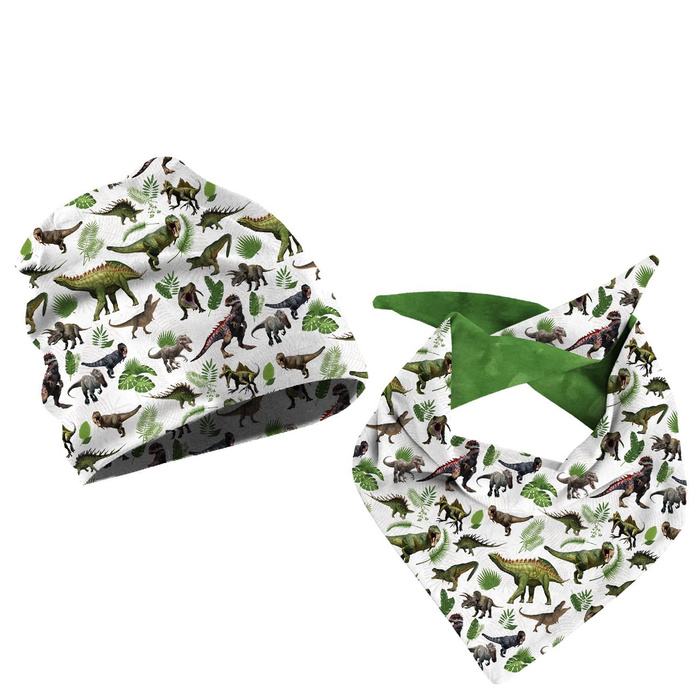 KID'S CAP AND SCARF (CLASSIC) - DINO PLANTS 44-47