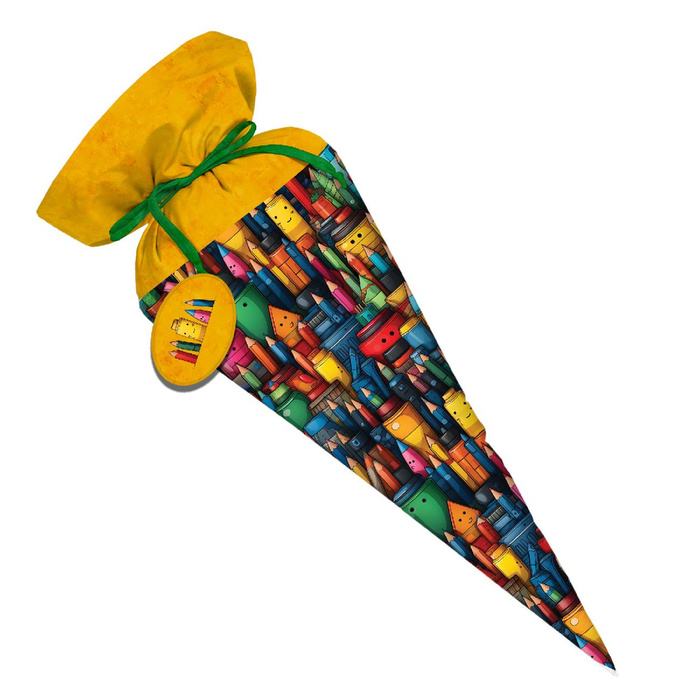 First Grade Candy Cone - CRAYONS - big