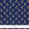MINI GOLD ANCHORS (GOLDEN OCEAN) / dark blue