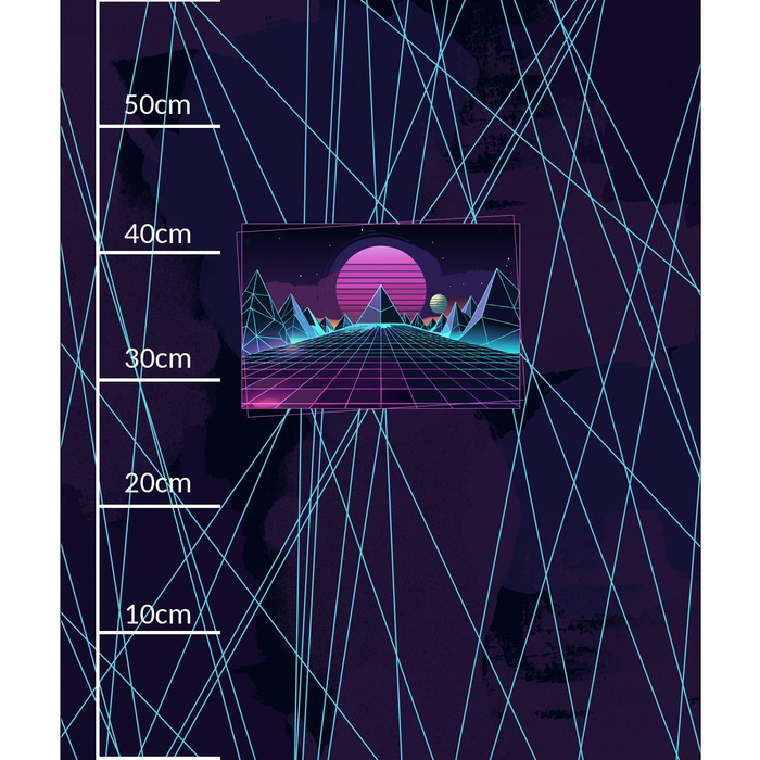 NEON GALAXY WZ.12 - panel (60cm x 50cm) brushed knitwear with elastane ITY