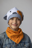 KID'S CAP AND SCARF (CLASSIC) - SPRING MEADOW pat. 4 55-58